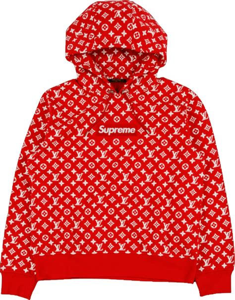 louis vuitton supreme red sweater|supreme louis vuitton sweatshirt.